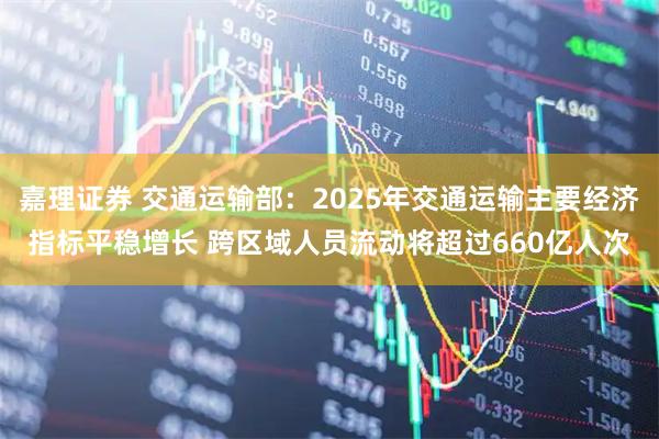 嘉理证券 交通运输部：2025年交通运输主要经济指标平稳增长 跨区域人员流动将超过660亿人次